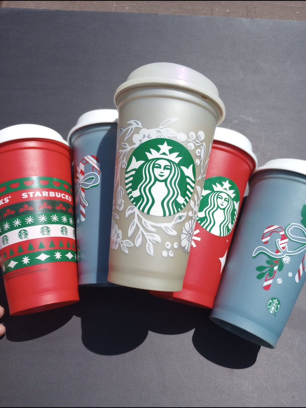 Starbucks Christmas Coffee Cups Lot. New!!!